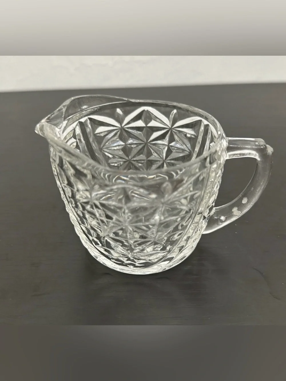 Anchor Hocking Vintage Stars & Bars Creamer Pitcher